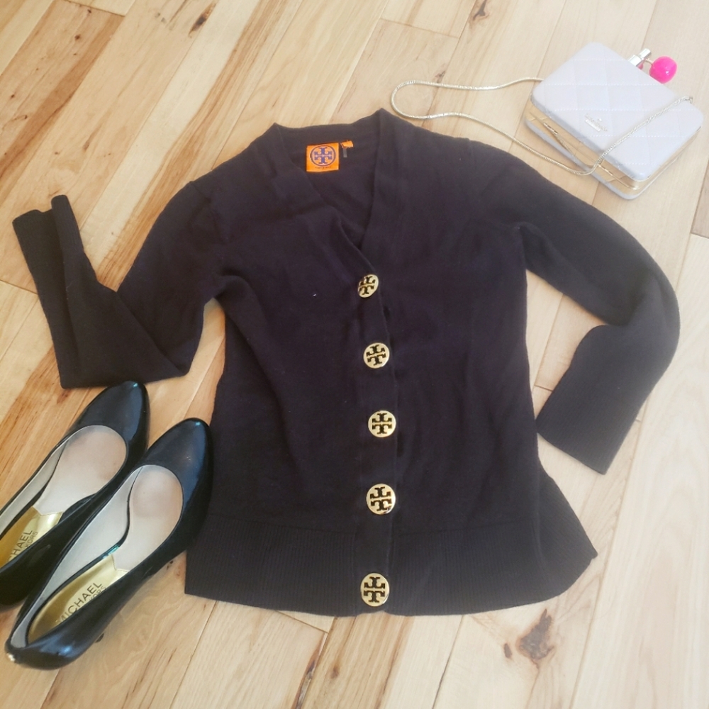 Tory Burch Brown Sweater with Buttons